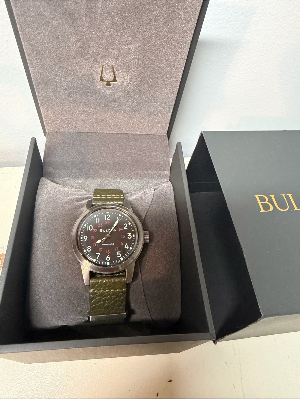 Bulova Men’s Automatic Hack Watch Miyota Field/Military Watch